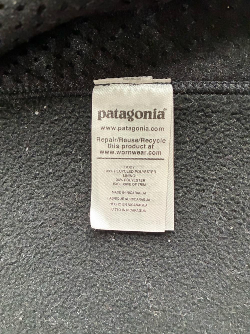 Patagonia Synchilla Fleece Jacket Men’s M Black Full Zip Outdoor Gorpcore - Picture 7 of 13